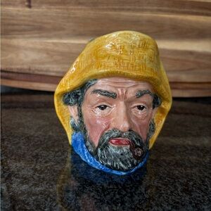 Handcrafted Fisherman Head Mug